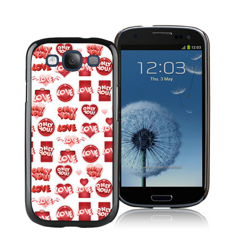 Valentine Just Love Samsung Galaxy S3 9300 Cases CWA